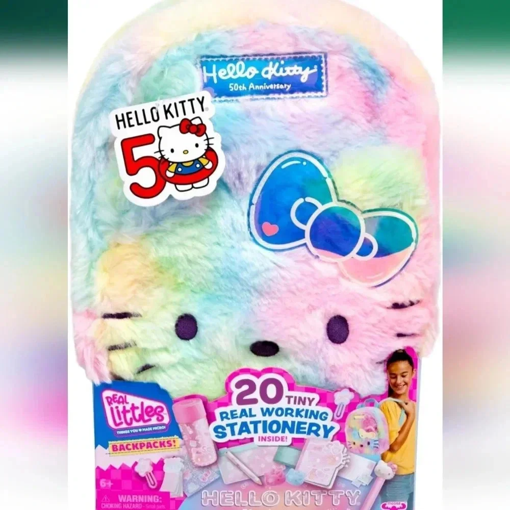 REAL LITTLES - Hello Kitty 50th Anniversary Big Backpack, Hello Kitty and Friend
